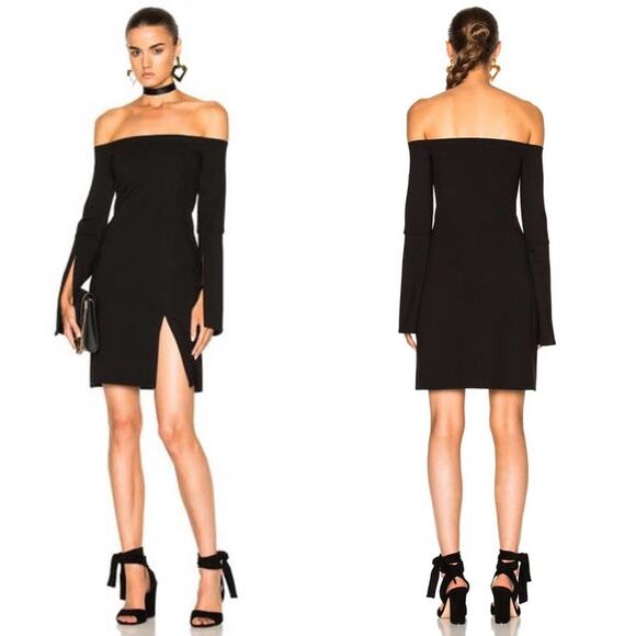 Alexis Sterre Off-the-Shoulder Slit Mini Dress XS - Picture 1 of 5